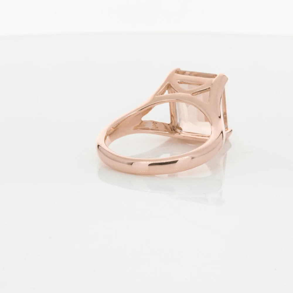 14ct Rose Gold Morganite Verona Ring