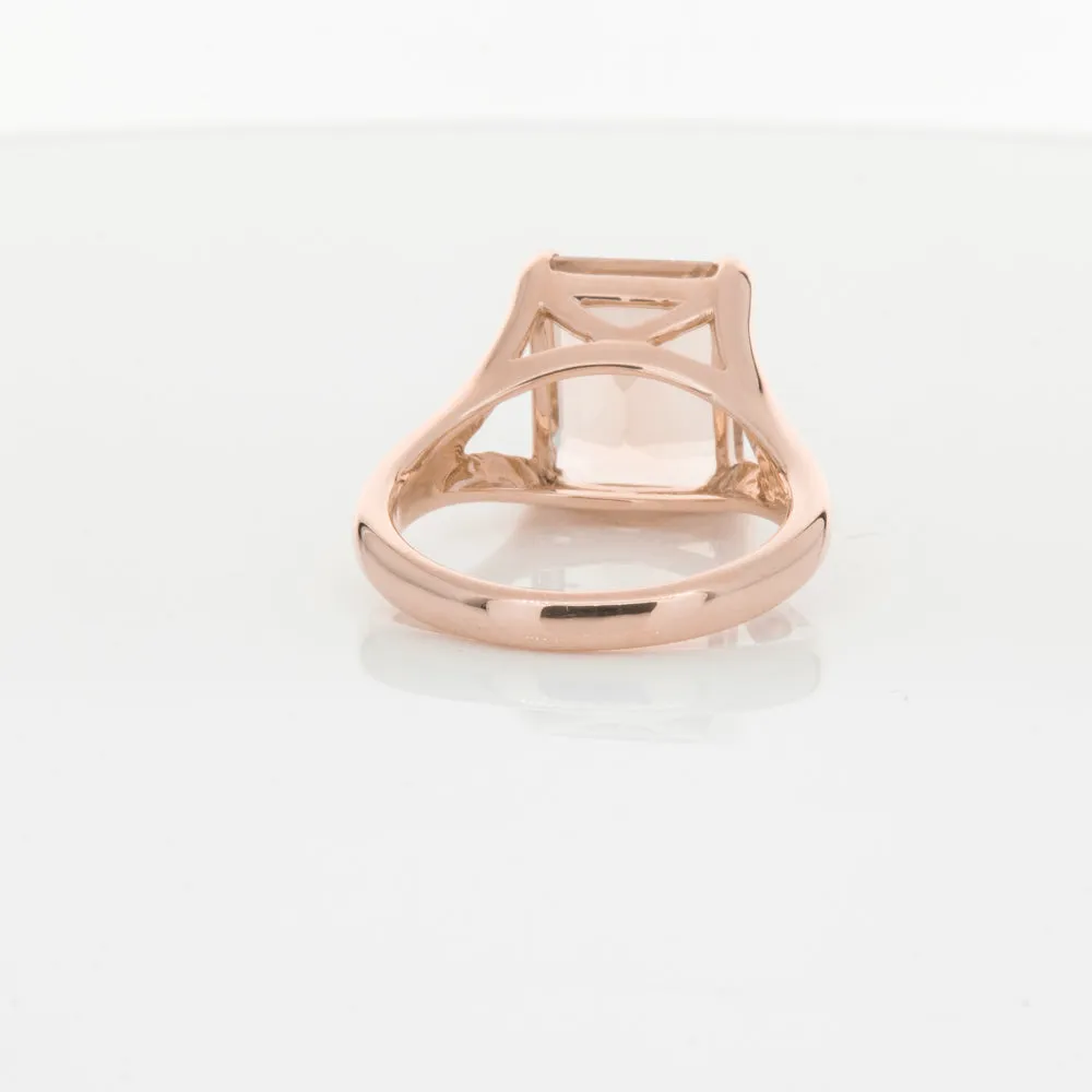 14ct Rose Gold Morganite Verona Ring