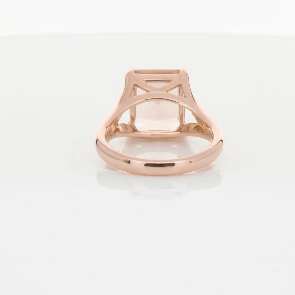 14ct Rose Gold Morganite Verona Ring