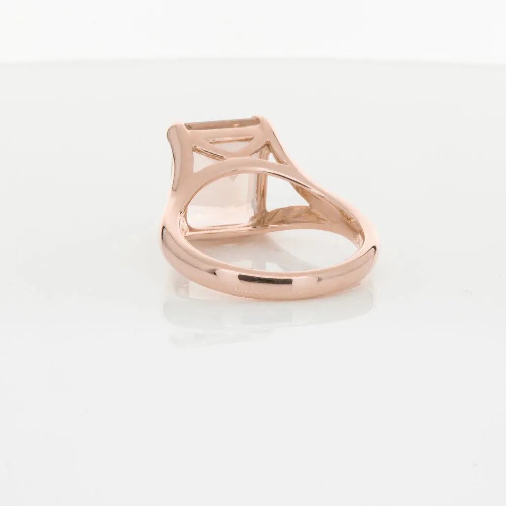 14ct Rose Gold Morganite Verona Ring