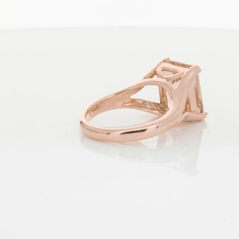 14ct Rose Gold Morganite Verona Ring