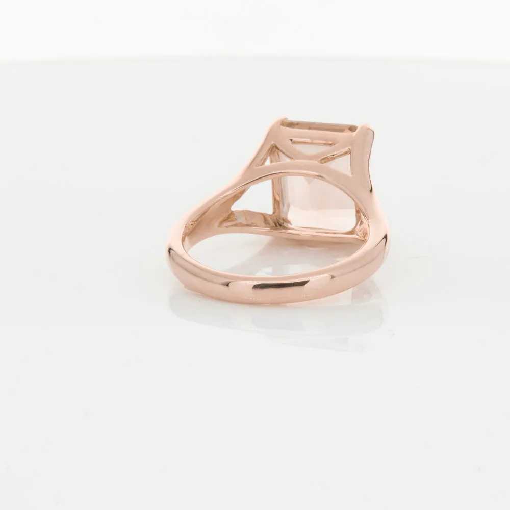 14ct Rose Gold Morganite Verona Ring