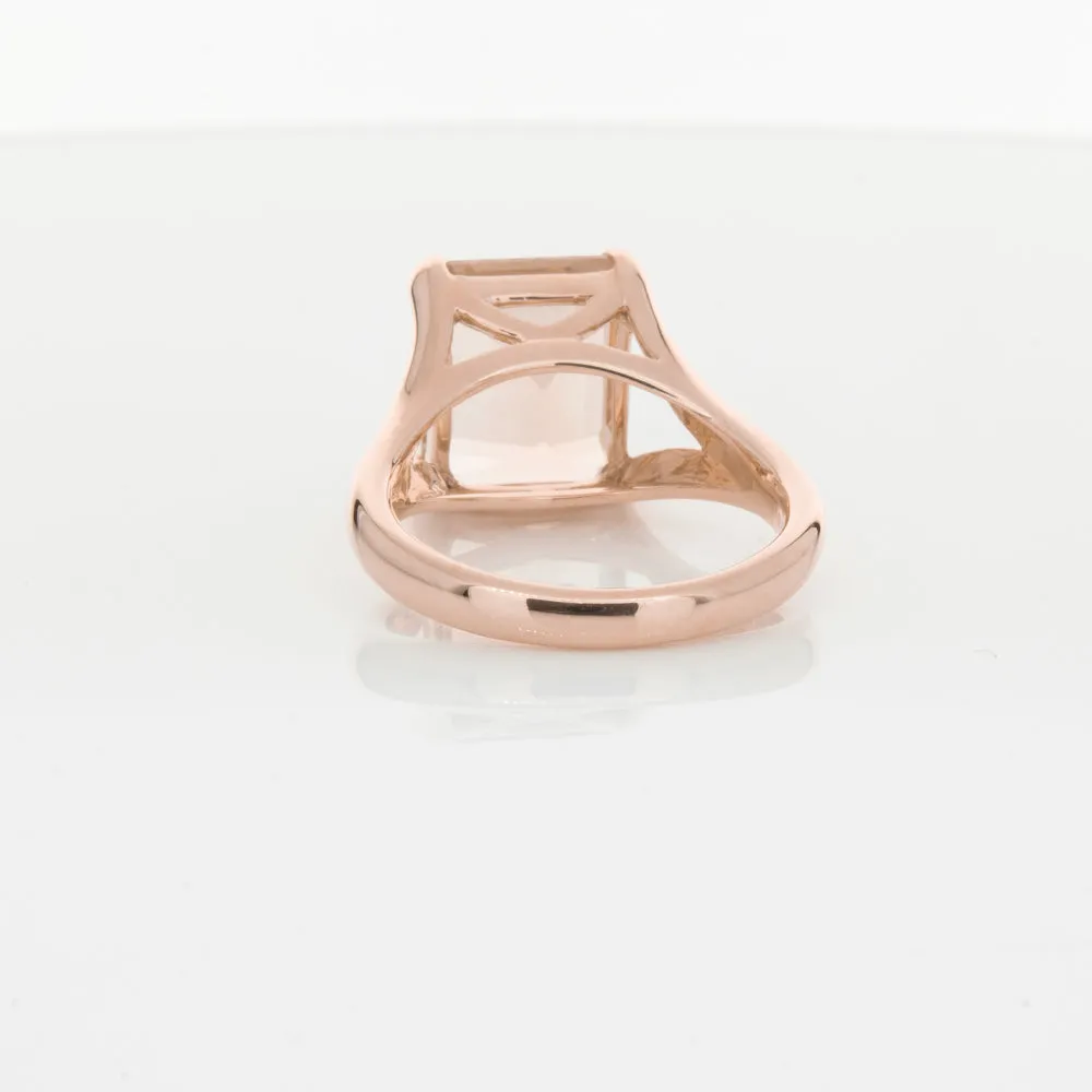 14ct Rose Gold Morganite Verona Ring