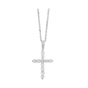14KT White Gold & Diamond Stunning Neckwear Pendant  - 1/10 ctw