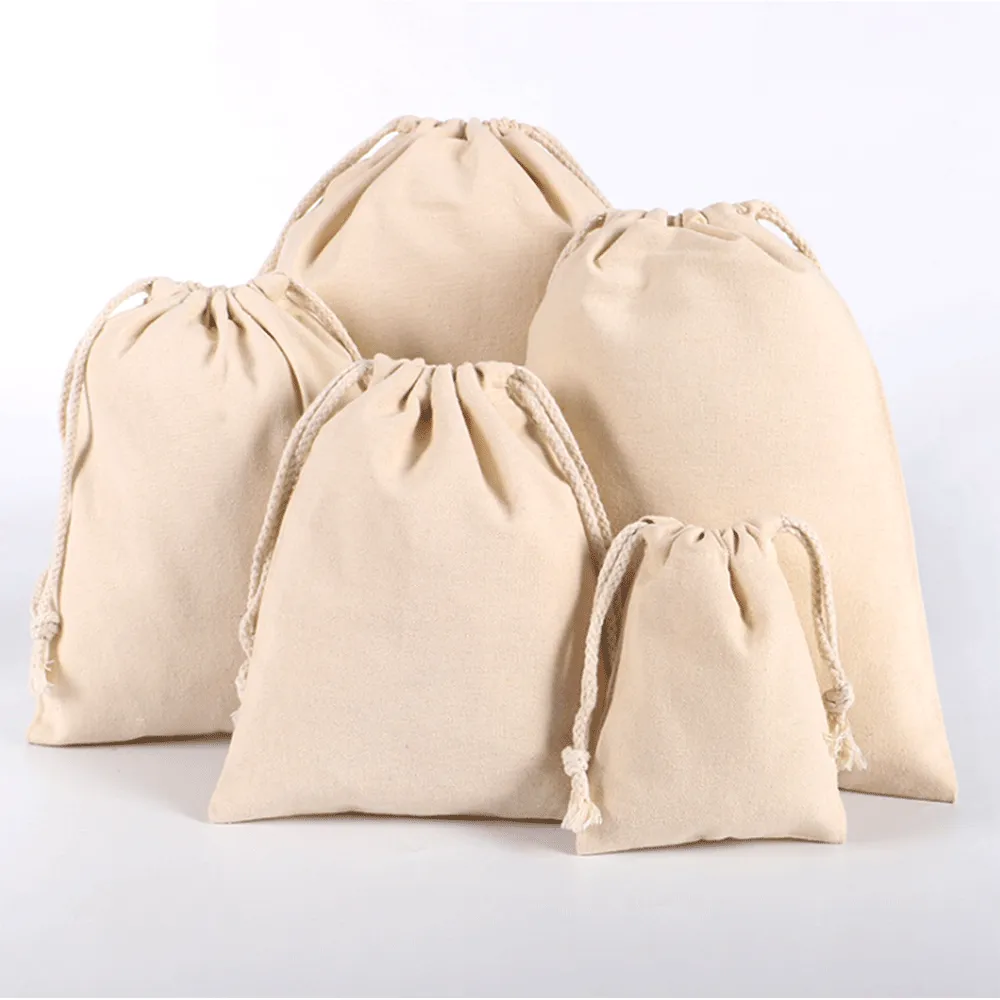 18 x 25cm Cotton Drawstring Pouch