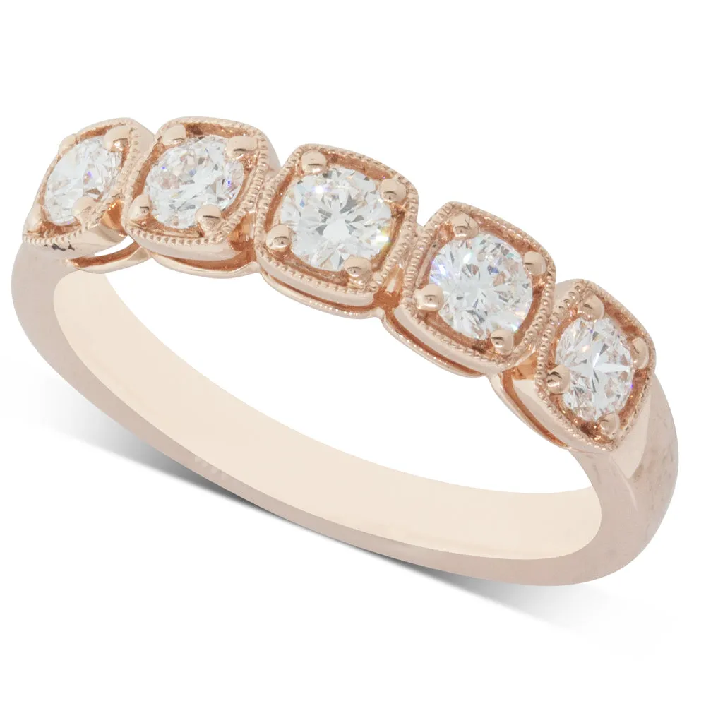 18ct Rose Gold Diamond Ring