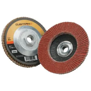 3M™ Cubitron II™ Flap Disc 967A, 4 1/2 in, 40 Grit, 13,300 rpm, Type 27, 051141-55602