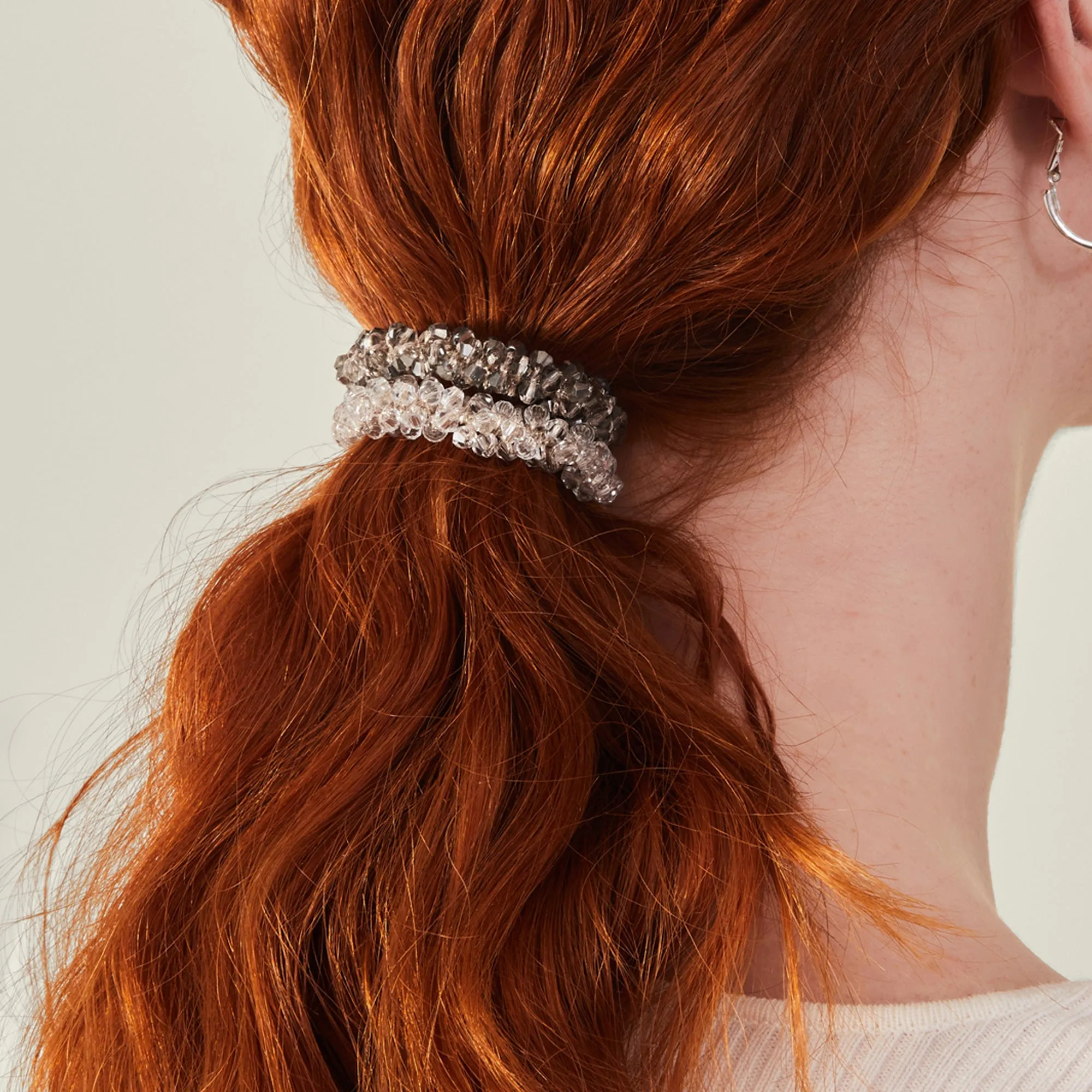 Accessorize London Women Multi Hair Sparkle Ponytail Holder Set Of 2