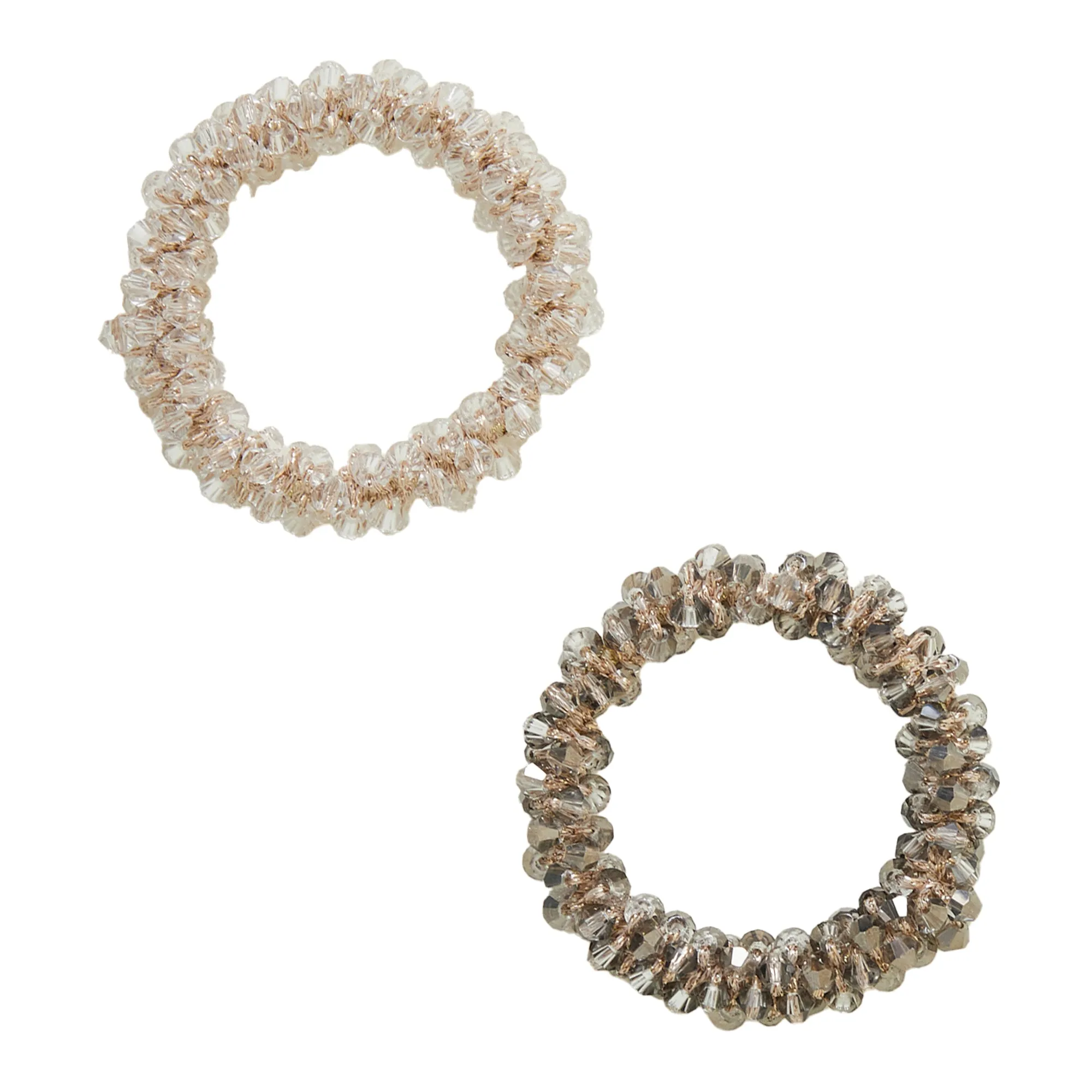 Accessorize London Women Multi Hair Sparkle Ponytail Holder Set Of 2