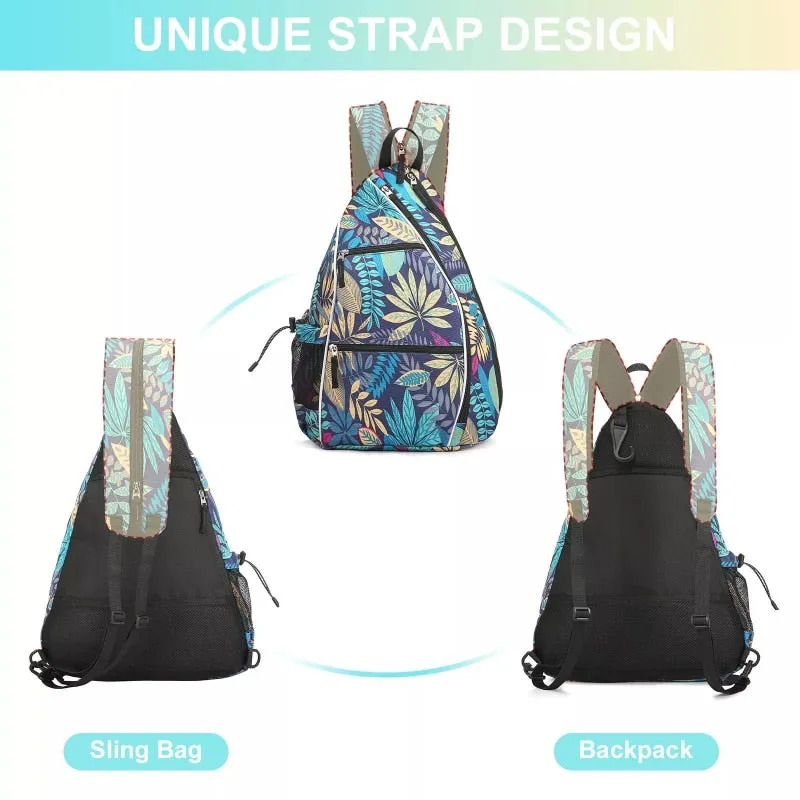 Adjustable Pickleball Tennis Backpack with Fence Hook