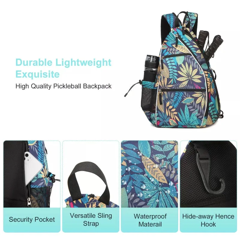Adjustable Pickleball Tennis Backpack with Fence Hook