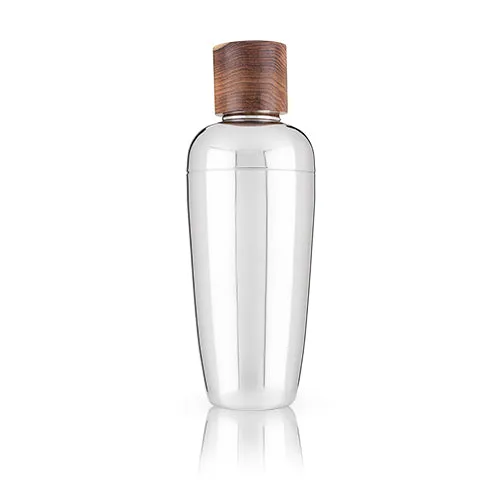 Admiral:Wood & Stainless Steel Cocktail Shaker (VISKI)