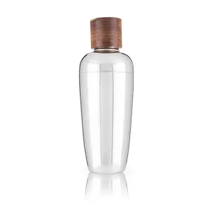 Admiral:Wood & Stainless Steel Cocktail Shaker (VISKI)