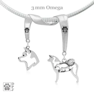 Akita, Charm Holder, Necklace