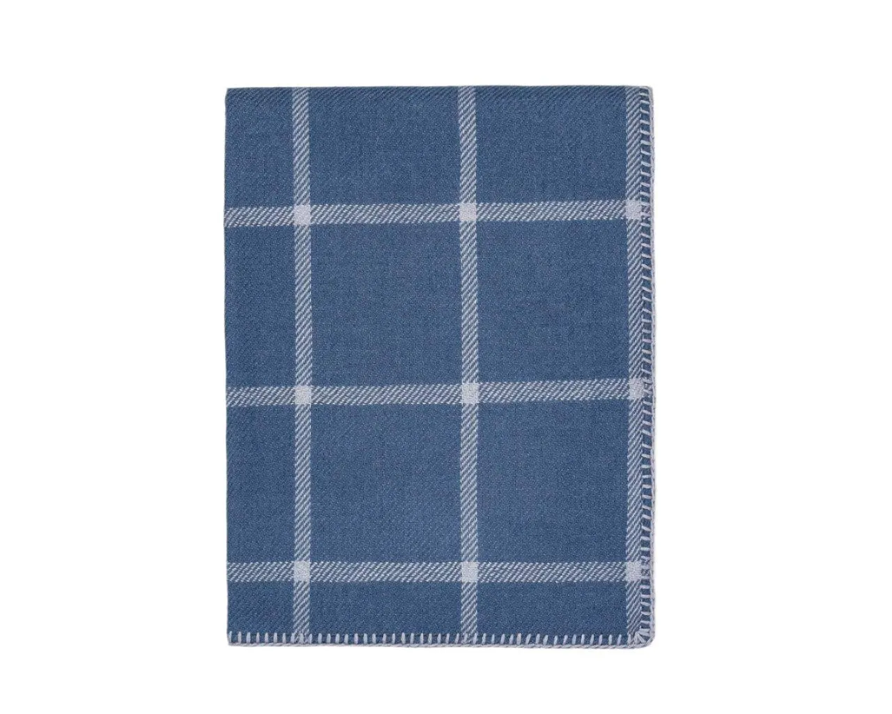 Alicia Adams Alpaca Graydon Throw in English Manor and Chambray Blue