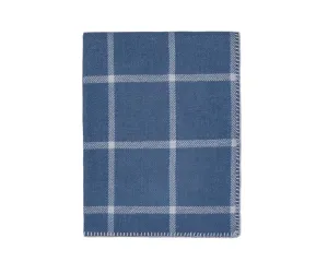 Alicia Adams Alpaca Graydon Throw in English Manor and Chambray Blue