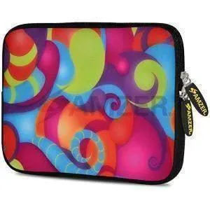Amzer 7.75 Inch Neoprene iPad/Tablet Sleeve - Dancing Colours