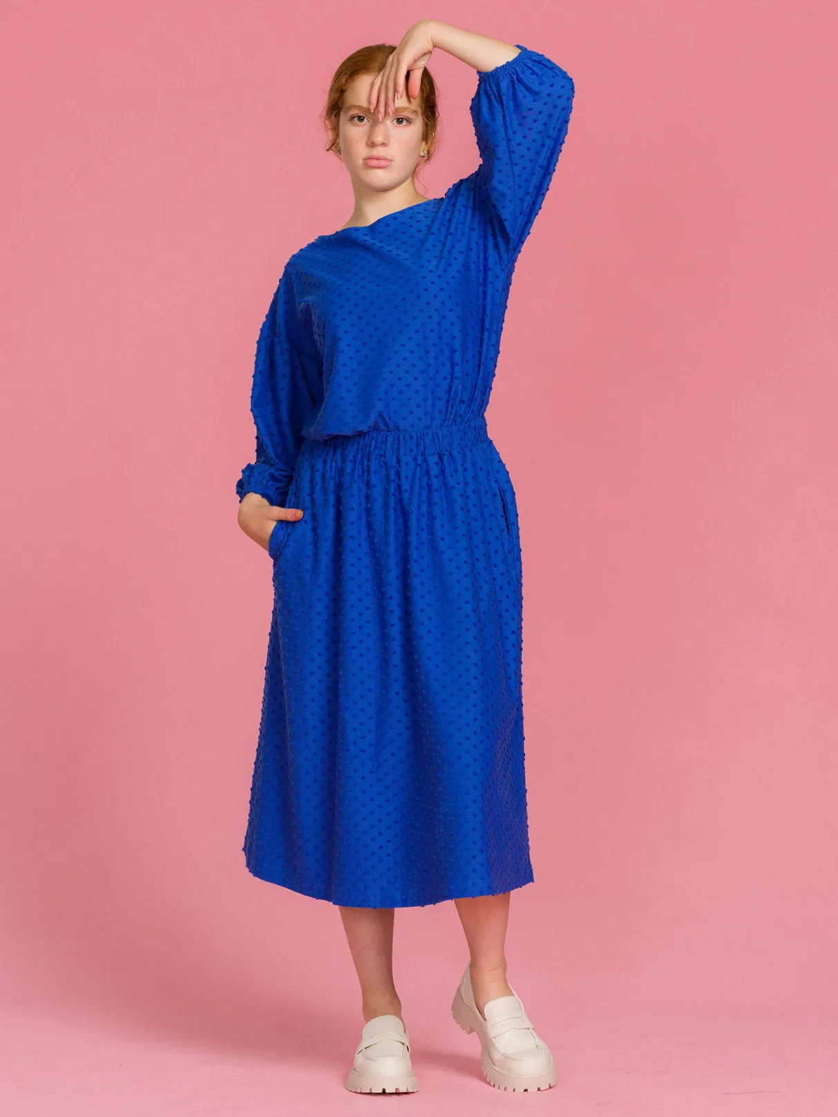 Ana Skirt Dazzling Blue Dot