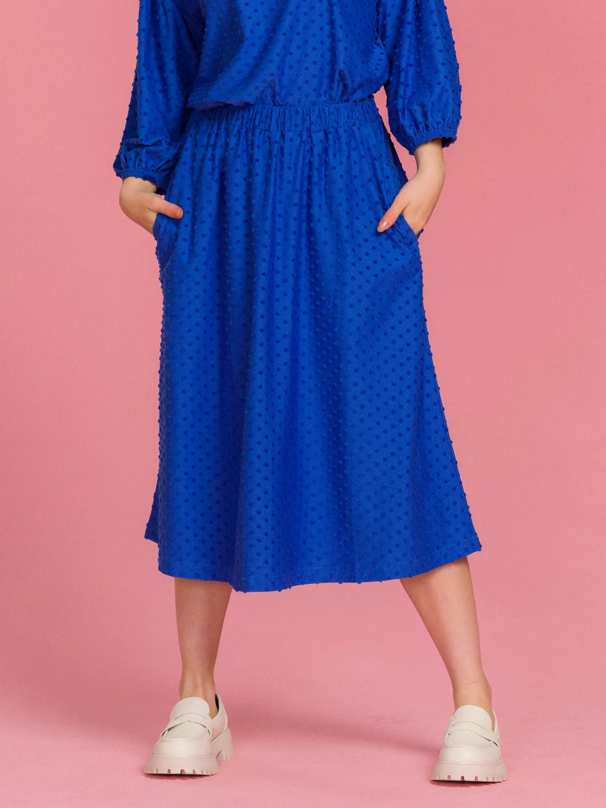 Ana Skirt Dazzling Blue Dot