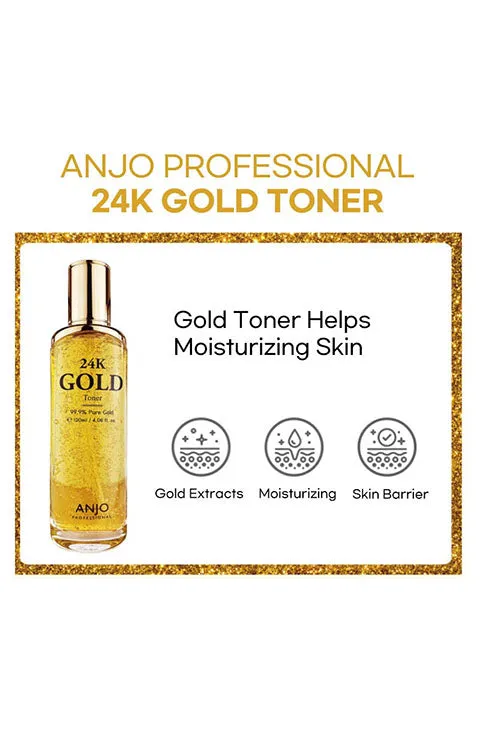 [ANJO] Professional 24K Gold Toner (120Ml /4.06 fl.oz.)