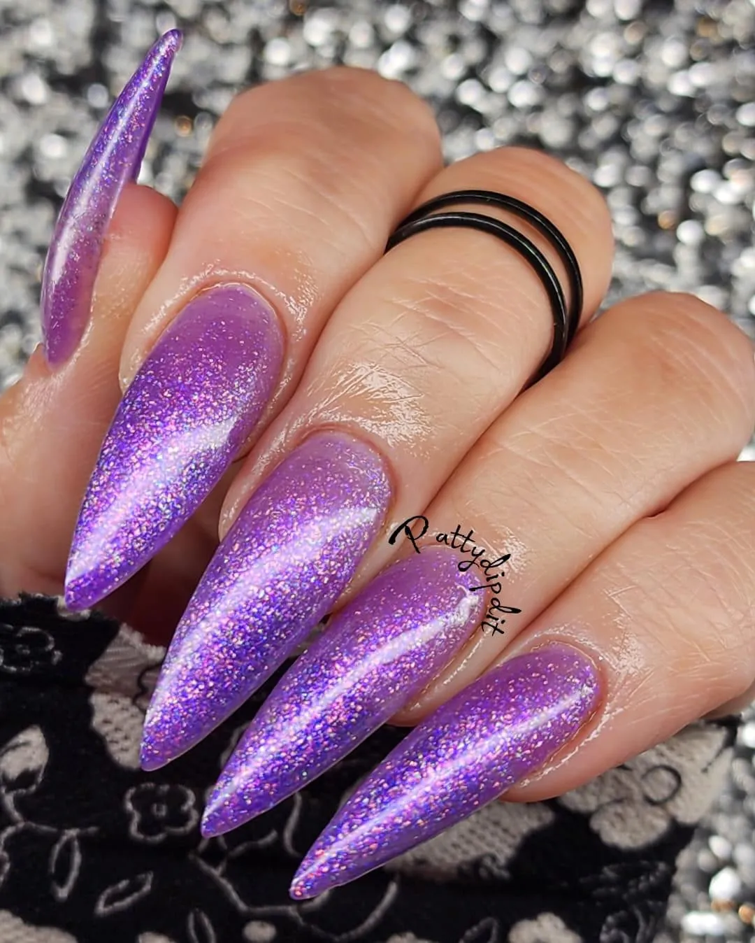 Arctic polar bear- Dazzling Glitter Gel Polish