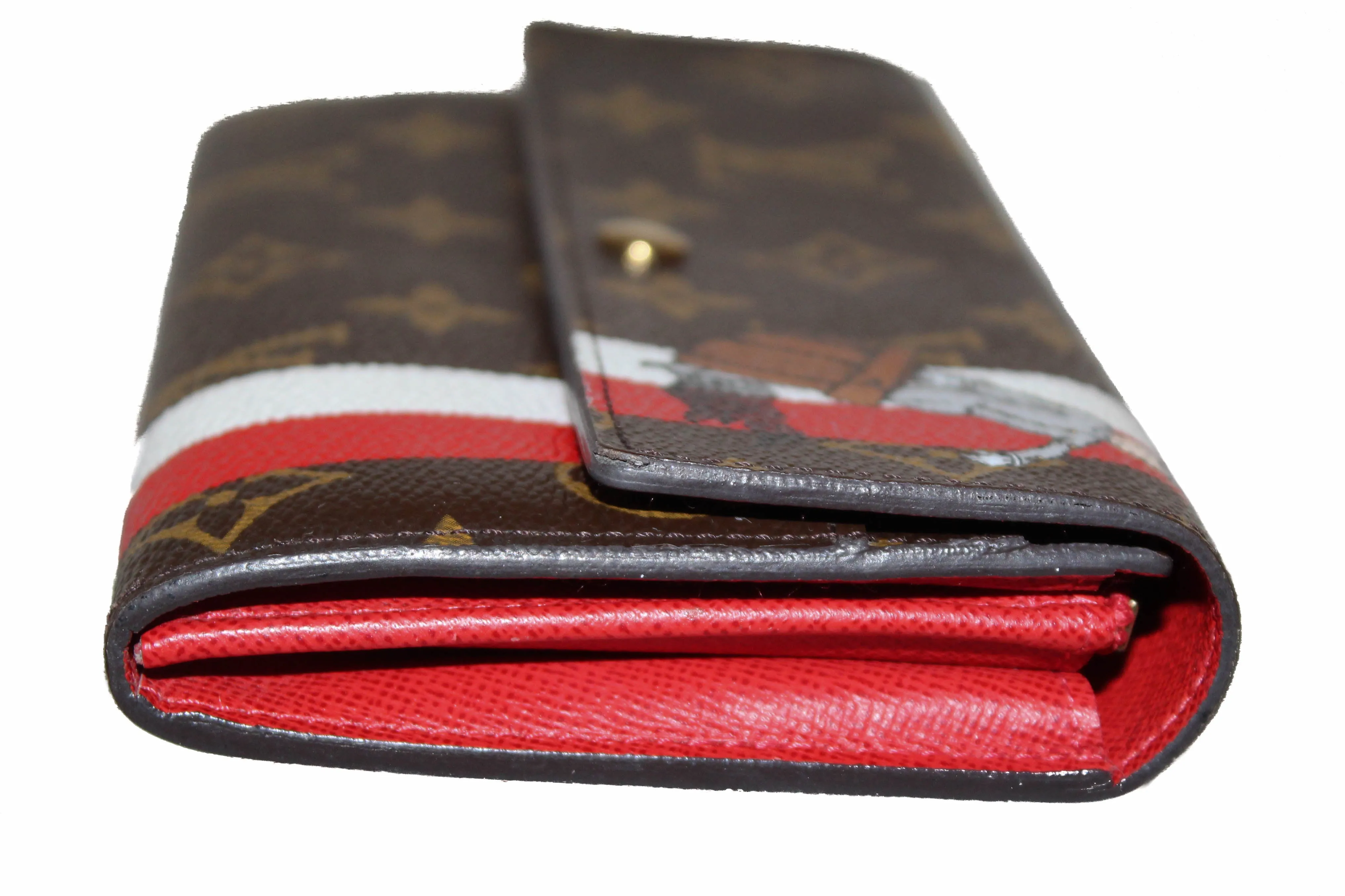 Authentic Louis Vuitton Limited Edition Monogram Groom Sarah Wallet