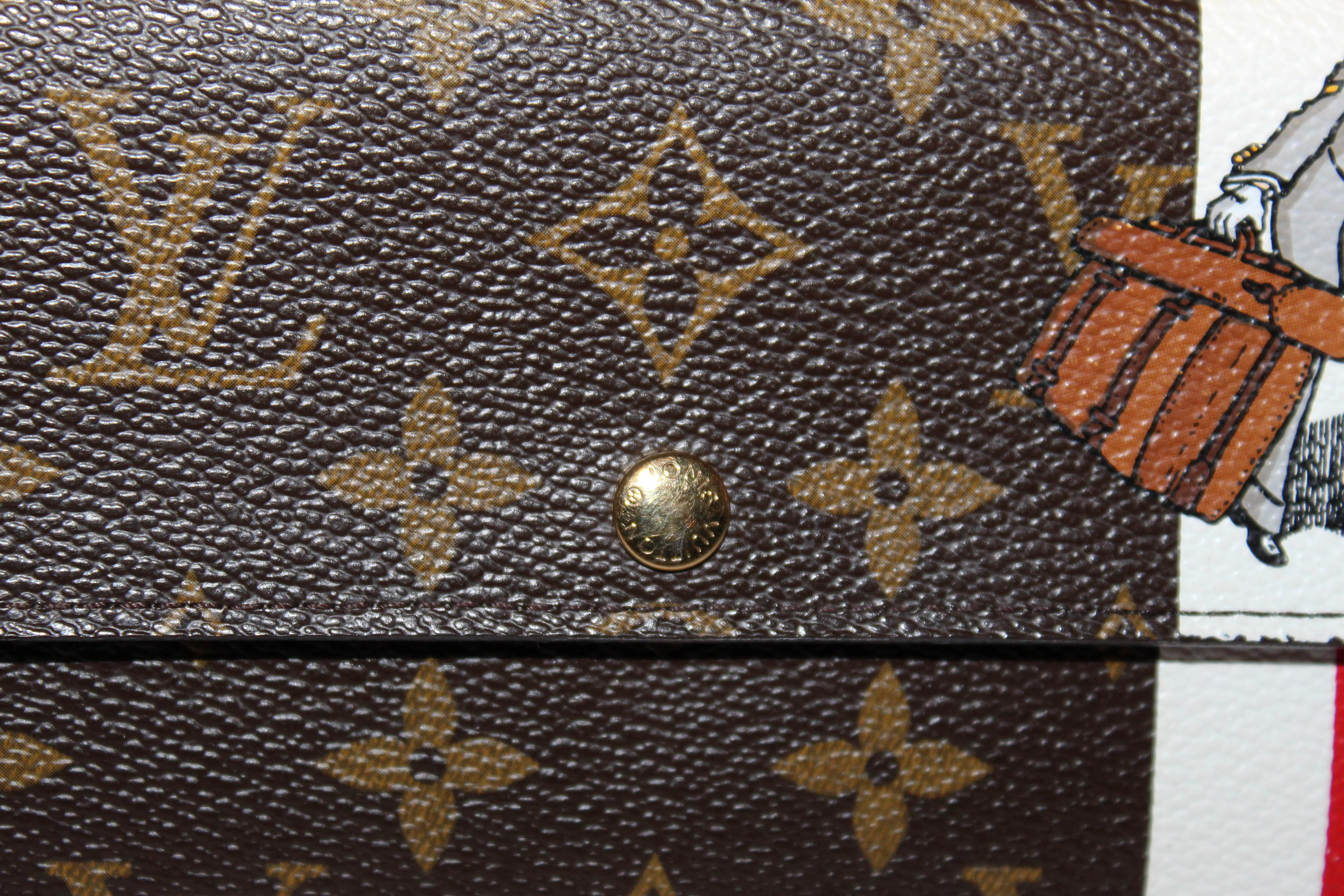 Authentic Louis Vuitton Limited Edition Monogram Groom Sarah Wallet