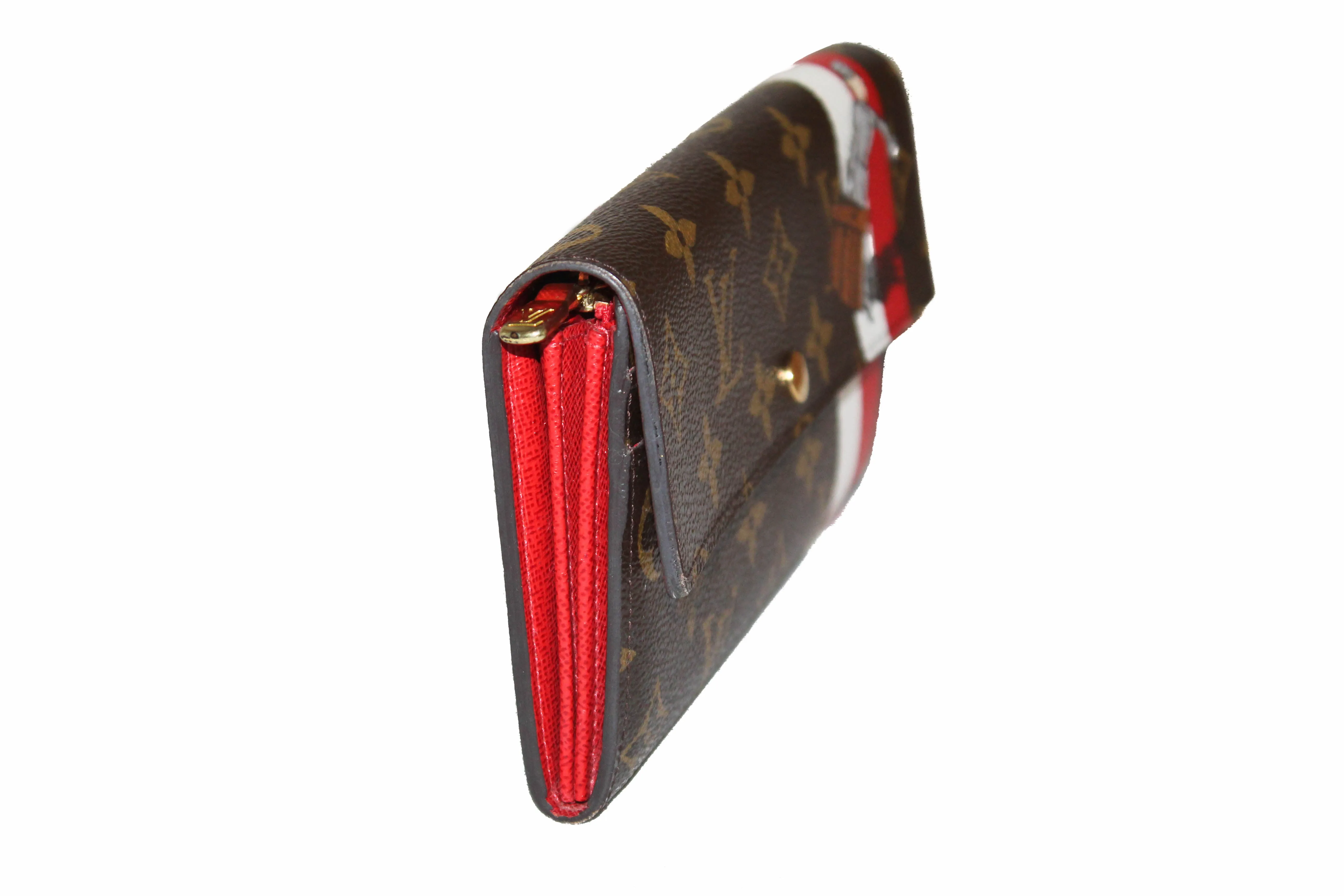 Authentic Louis Vuitton Limited Edition Monogram Groom Sarah Wallet