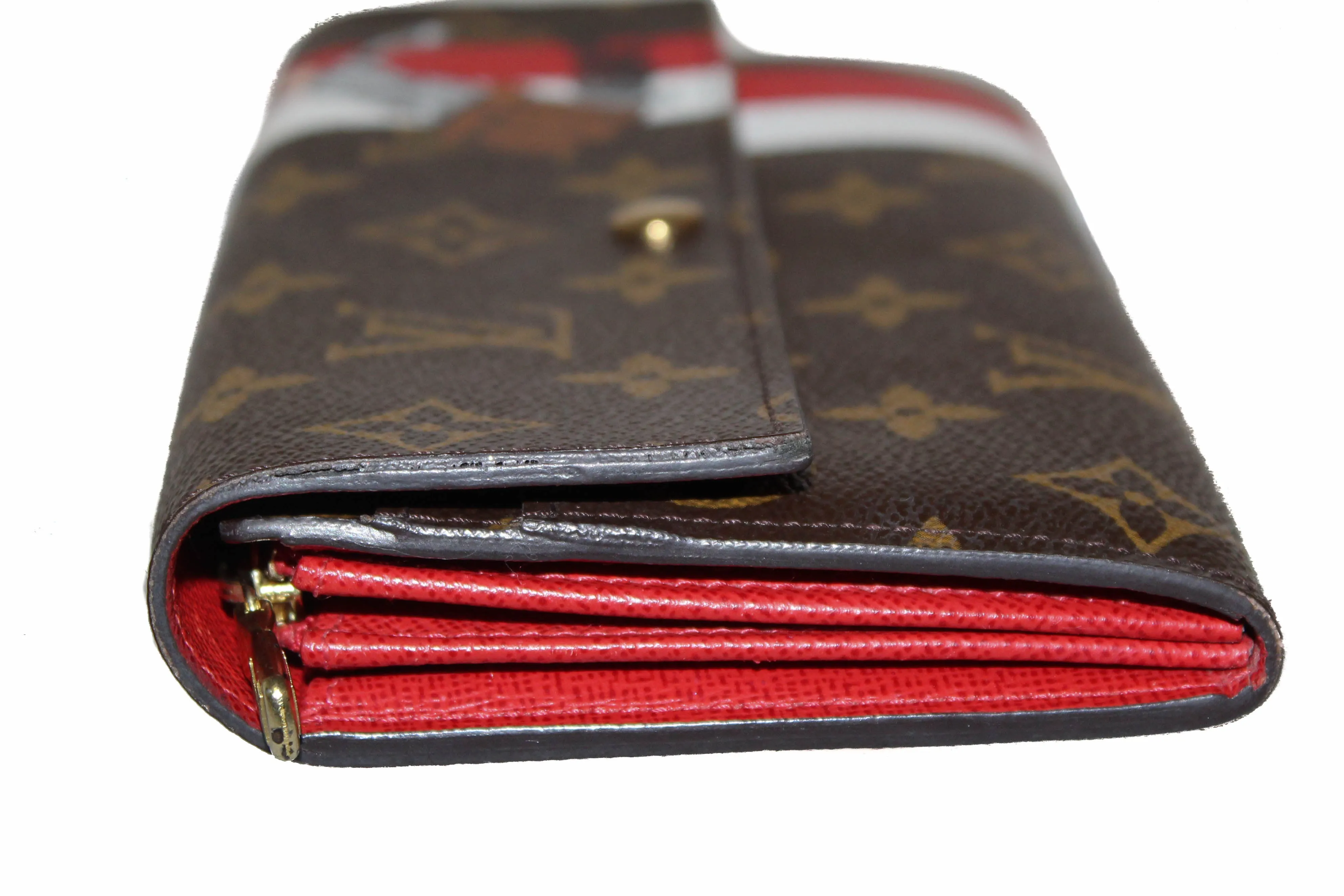 Authentic Louis Vuitton Limited Edition Monogram Groom Sarah Wallet