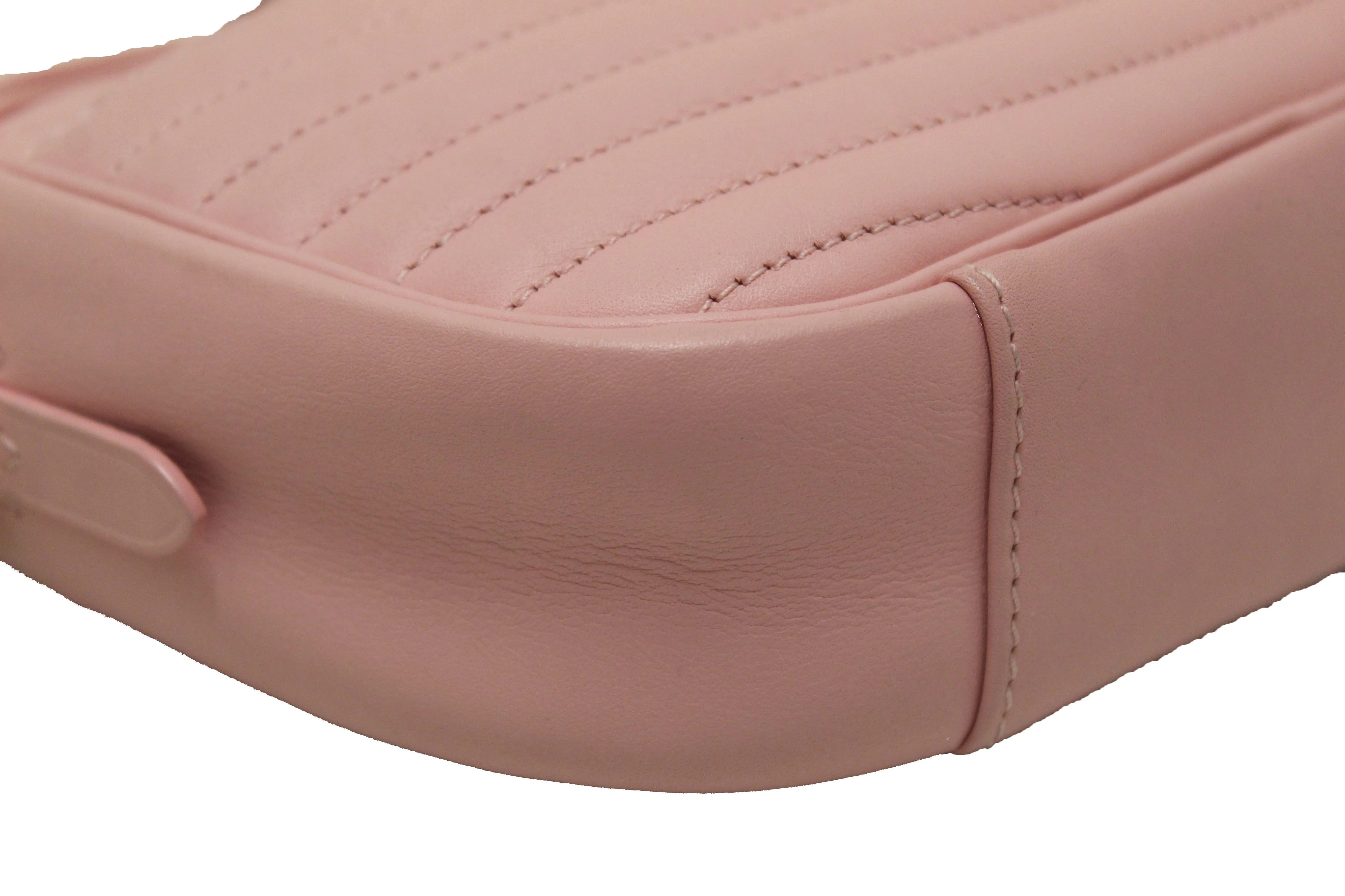 Authentic Louis Vuitton Pink Calfskin New Wave Camera Bag