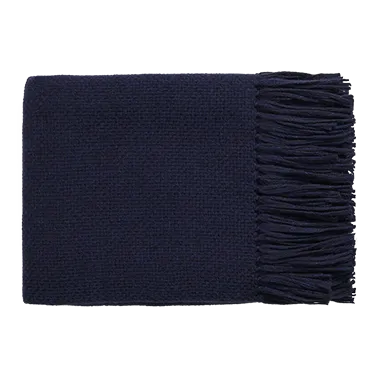 Baby Alpaca Throw - Cobalt