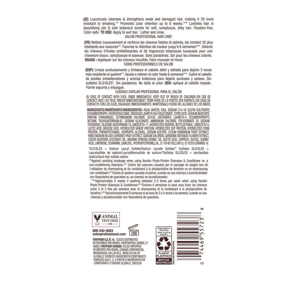Bain de Terre Bain de Terre® Keratin Phyto-Protein Sulfate-Free Strengthening Shampoo