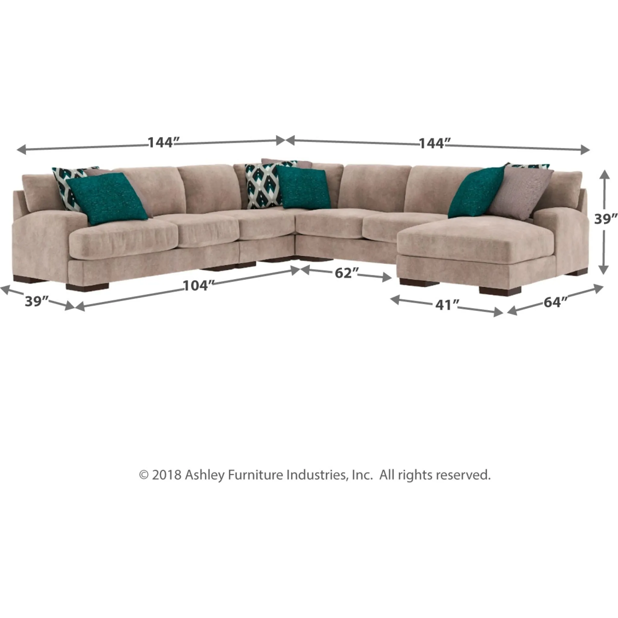 Bardarson-Exclusive 5 Piece Sectional