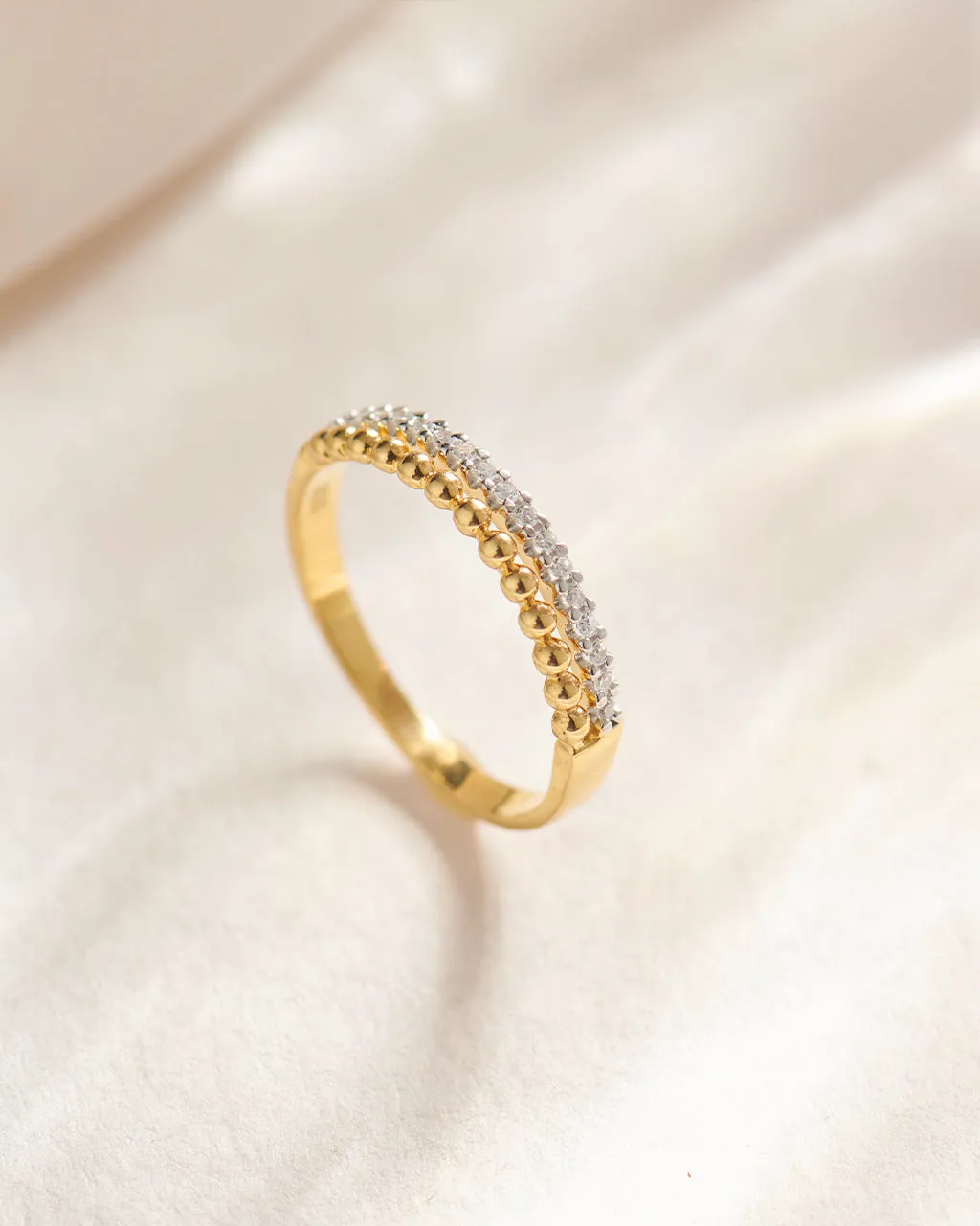 Beaded Diamond Band