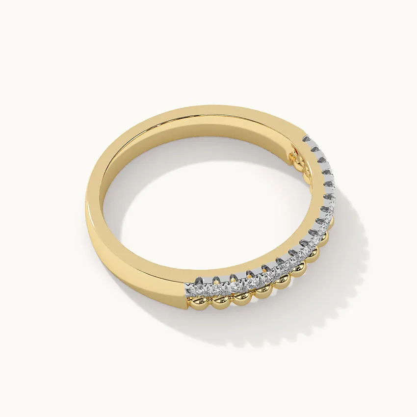 Beaded Diamond Band