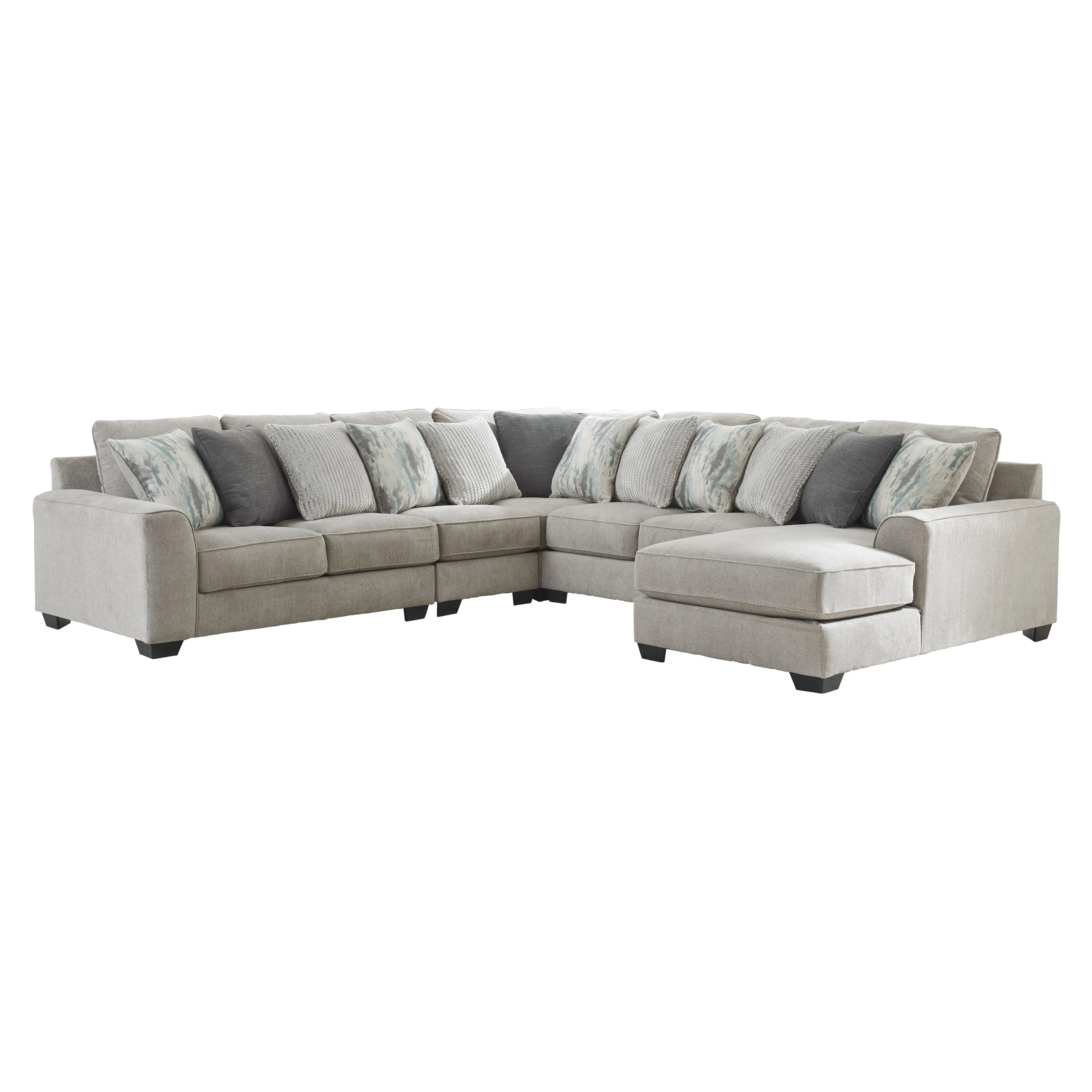 Benchcraft Ardsley Fabric 5 pc Sectional 3950455/3950446/3950477/3950434/3950417