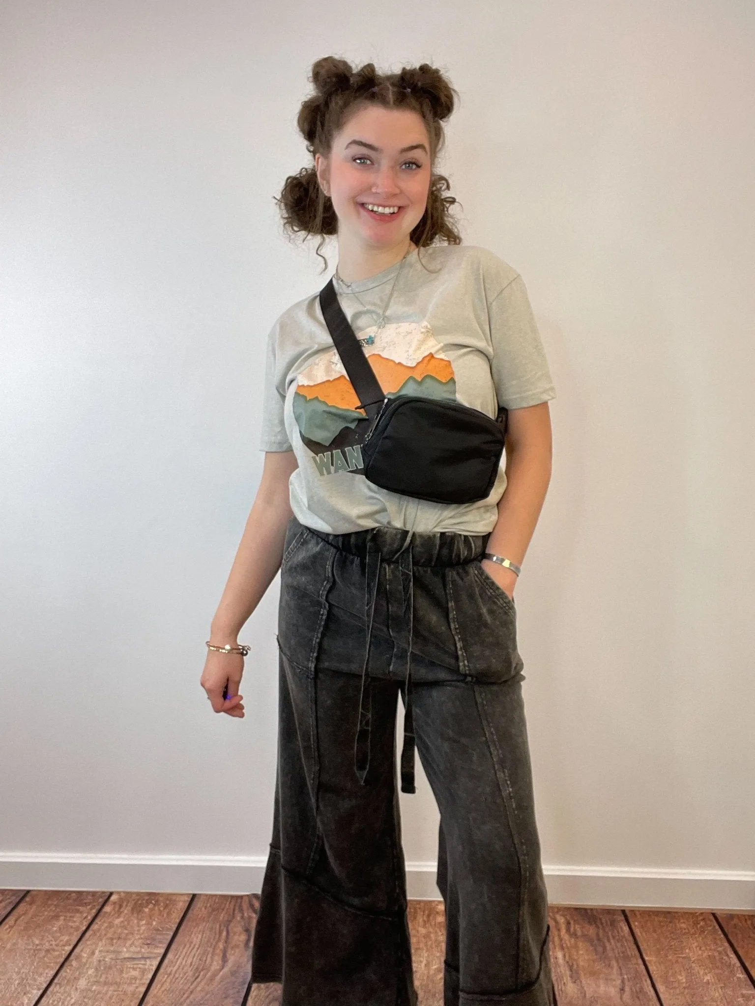 Black Belt Bag with 5 Extension Strap Set