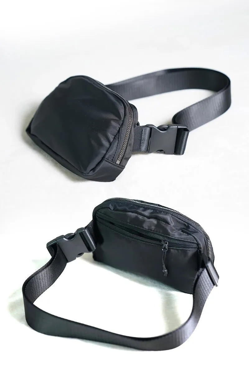 Black Belt Bag with 5 Extension Strap Set
