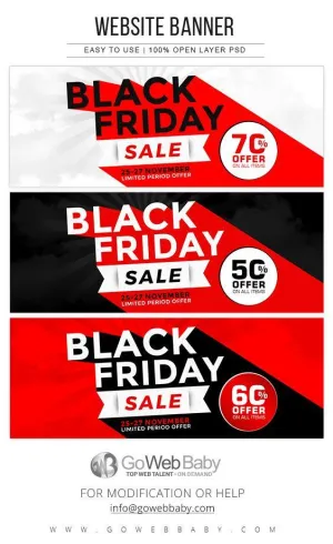 Black Friday Website Banners