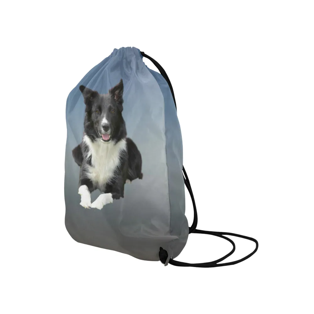 Border Collie Drawstring Bag
