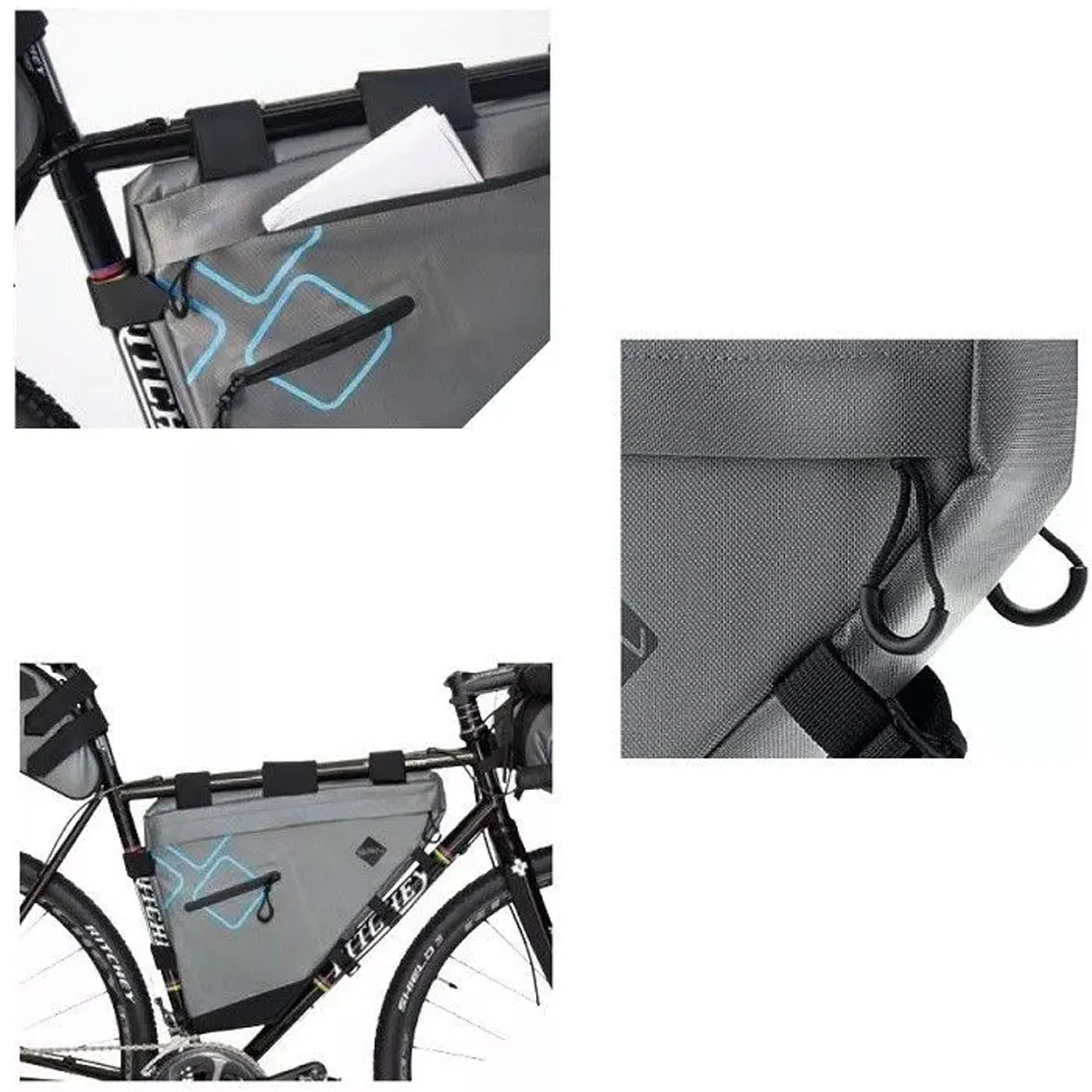 Borsa telaio BRN XL - Grigio