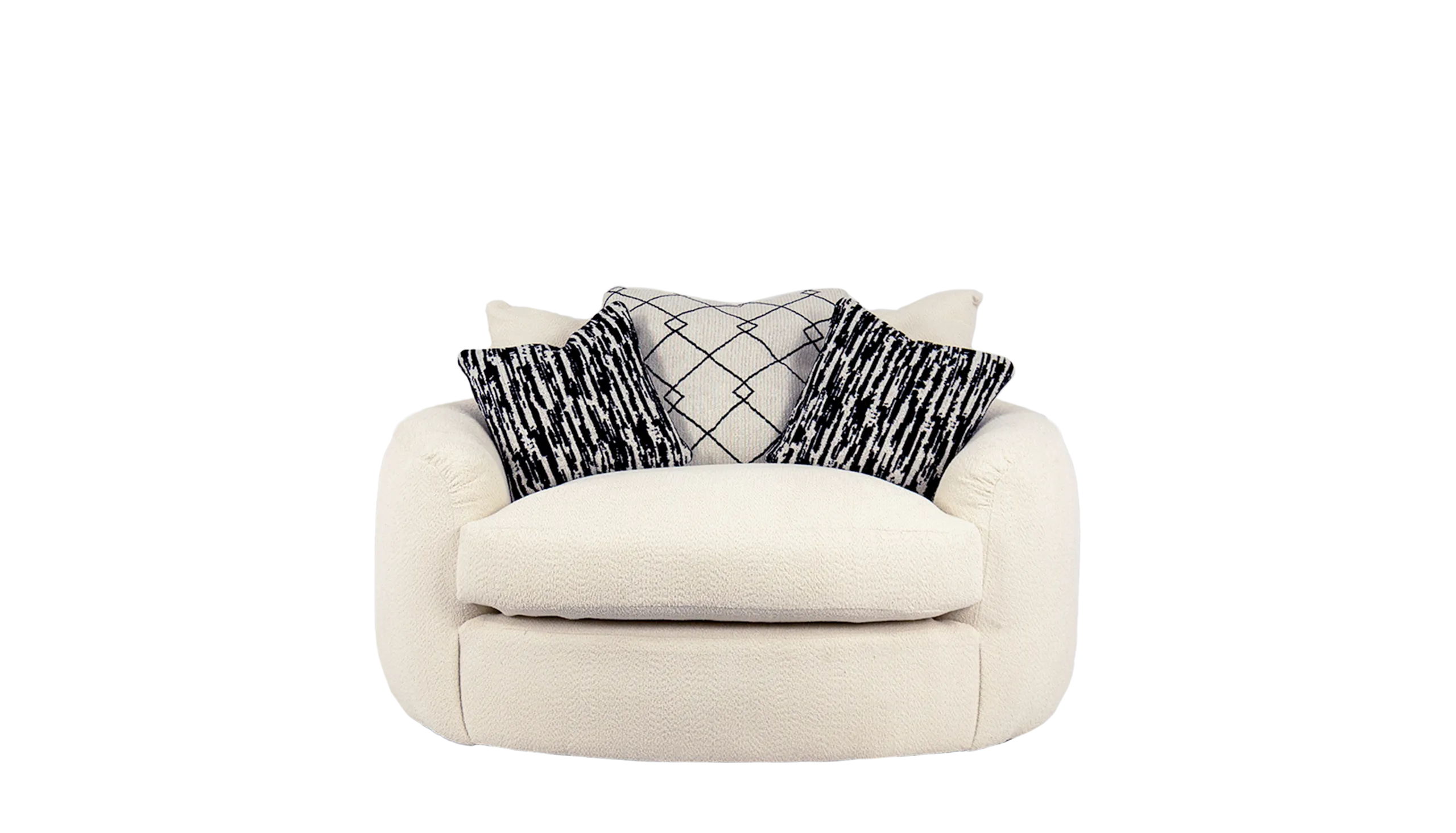 Bow Swivel Cuddler Sofa