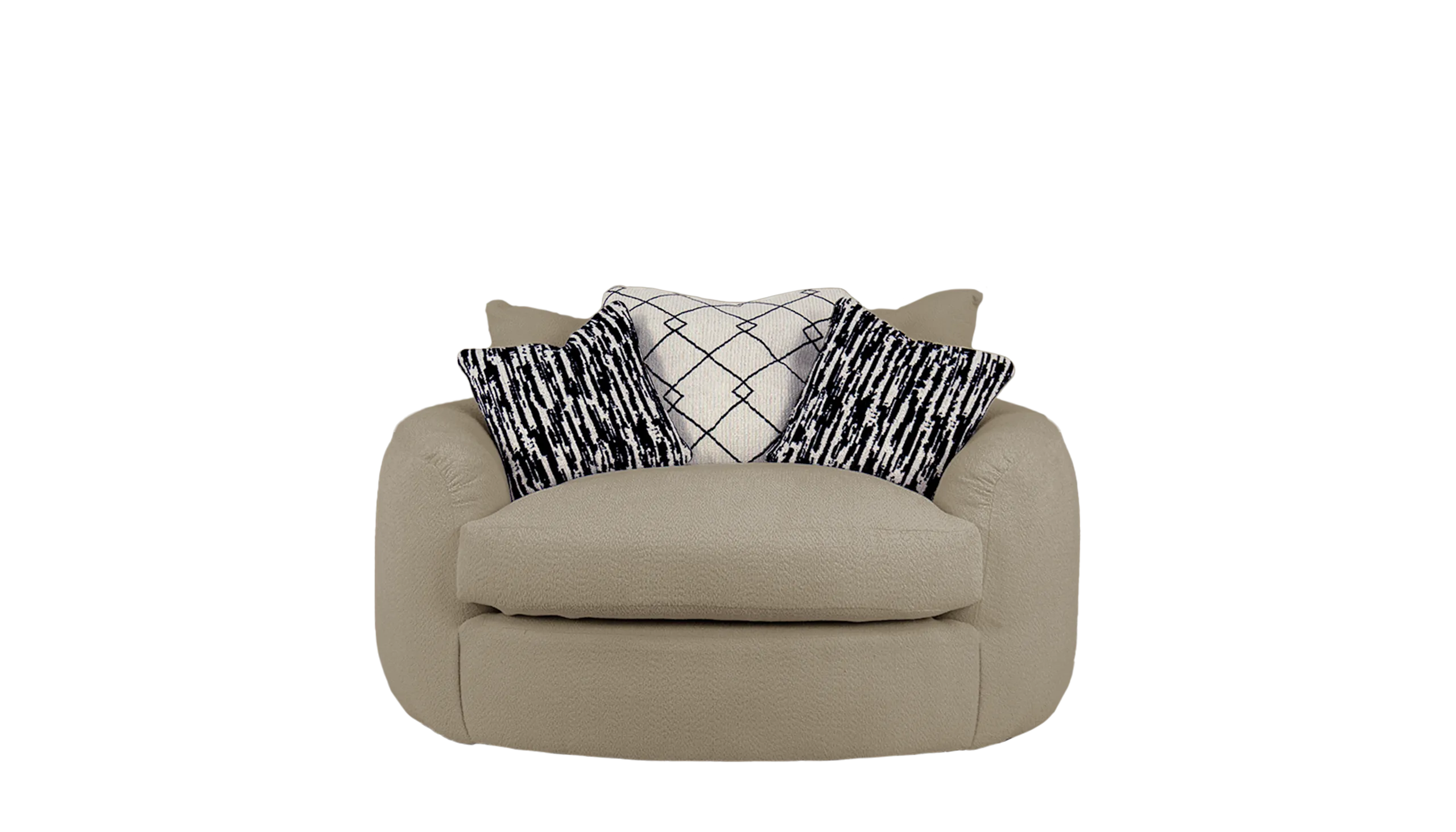 Bow Swivel Cuddler Sofa