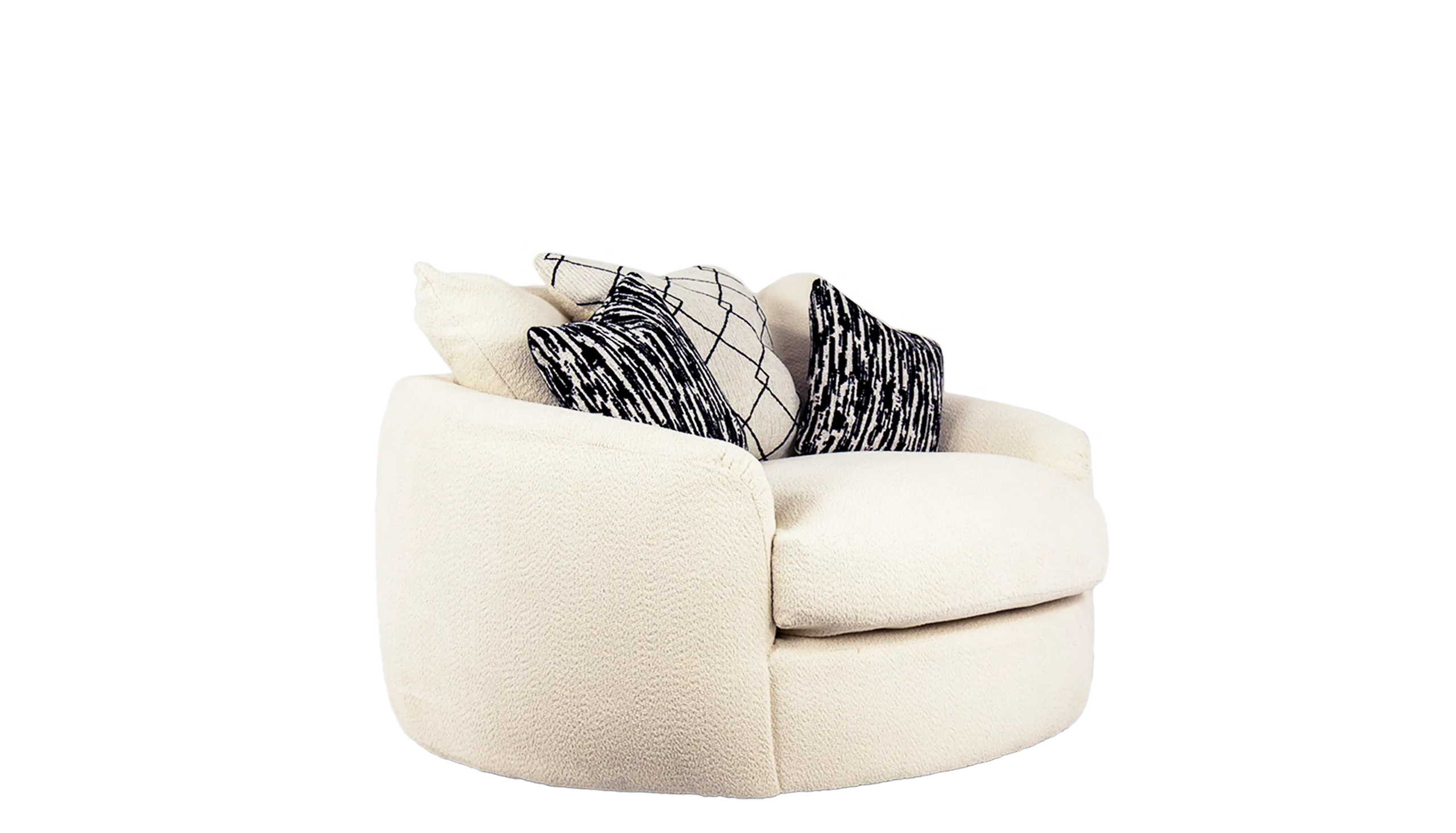 Bow Swivel Cuddler Sofa