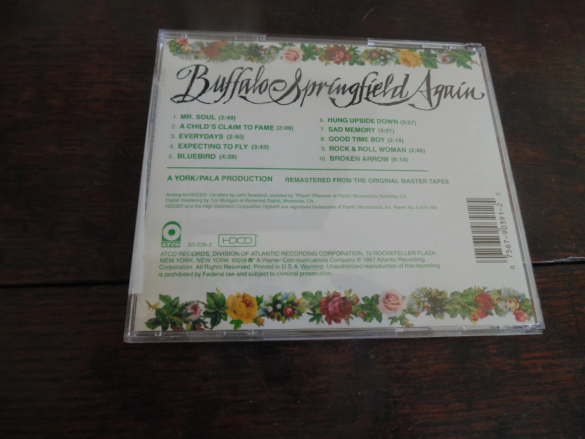 Buffalo Springfield CD, Again, Neil Young, HDCD, Remastered
