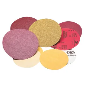 Carborundum Premier Red Aluminum Oxide Dri-Lube Paper Discs, 3 in Dia., P80 Grit, 05539570019