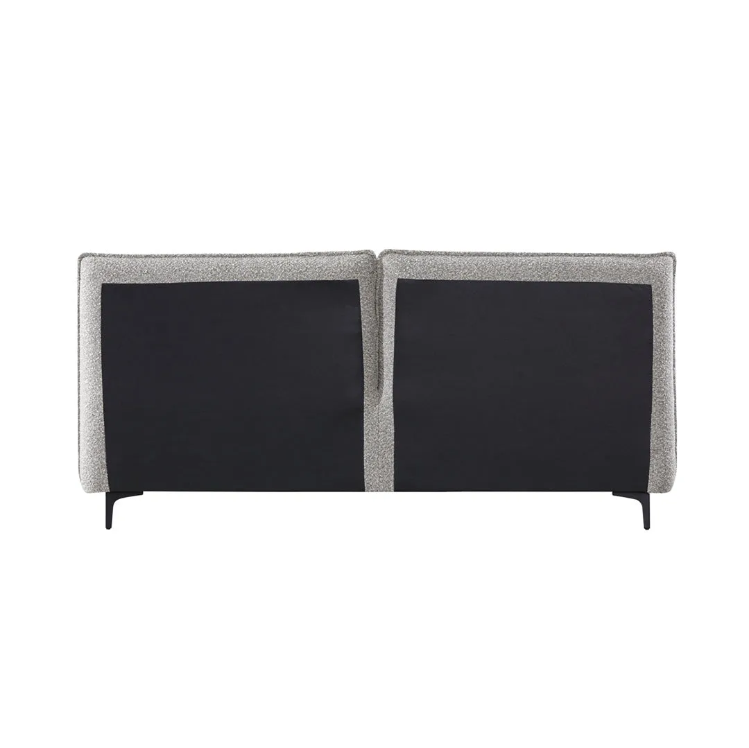 Celeste Fabric Queen Bed Frame - Olive Brown Boucle