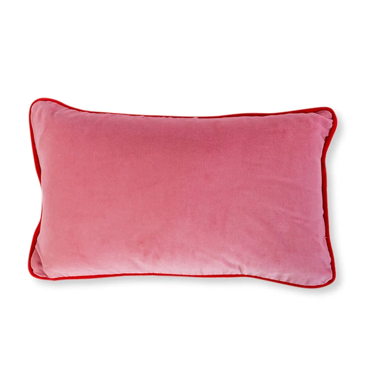 Charliss Velvet Lumbar Pillow | Light Pink   Cherry