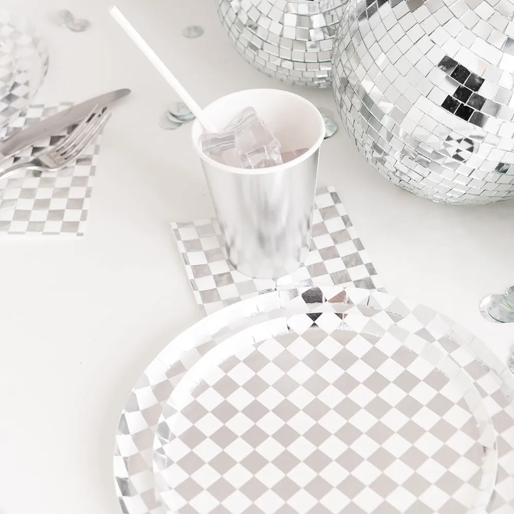 Check It! Dazzling Diamond Check Guest Napkins
