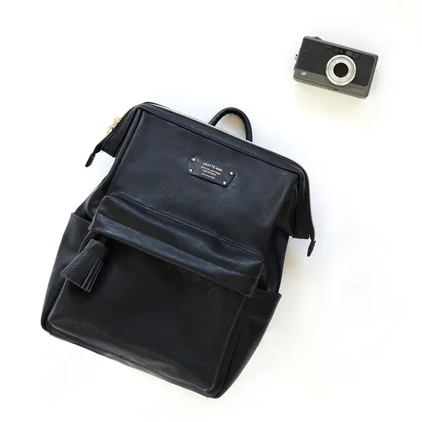 CHEONYU - Cratte Mini Office Leather Backpack